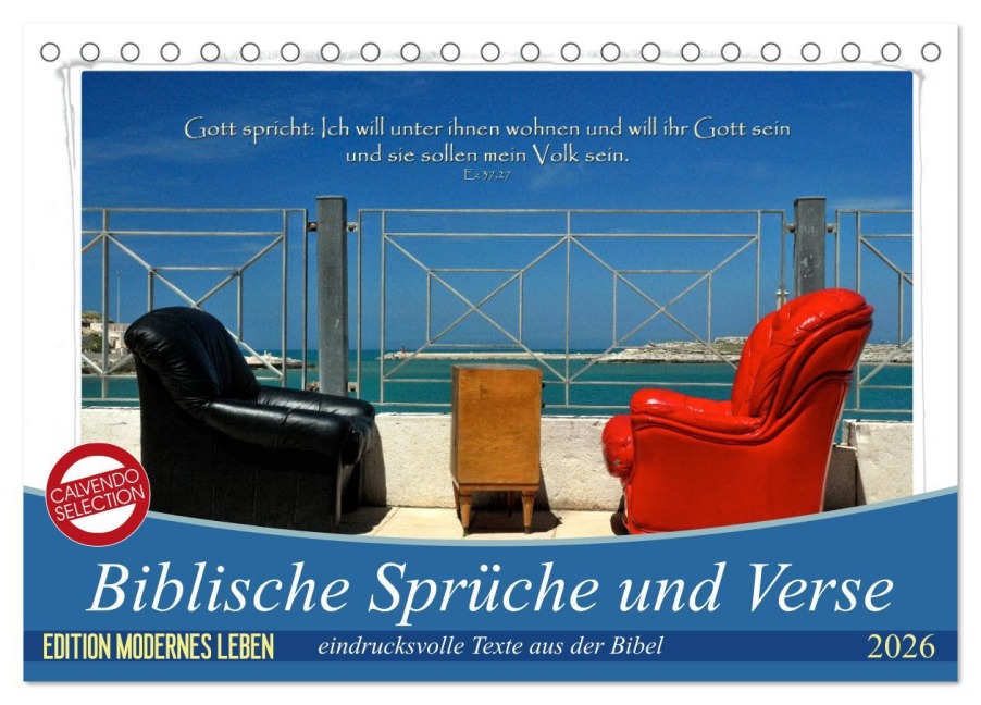 Biblische Sprüche und Verse (Tischkalender 2026 DIN A5 quer), CALVENDO Monatskalender - Photograph Hc Bittermann