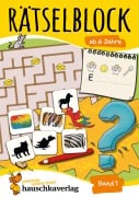 Cover-Bild zum Titel 'Rätselblock ab 6 Jahre - Band 1' von 'Agnes Spiecker'