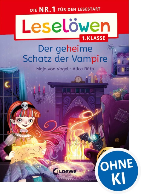 Leselöwen 1. Klasse - Der geheime Schatz der Vampire - Maja von Vogel