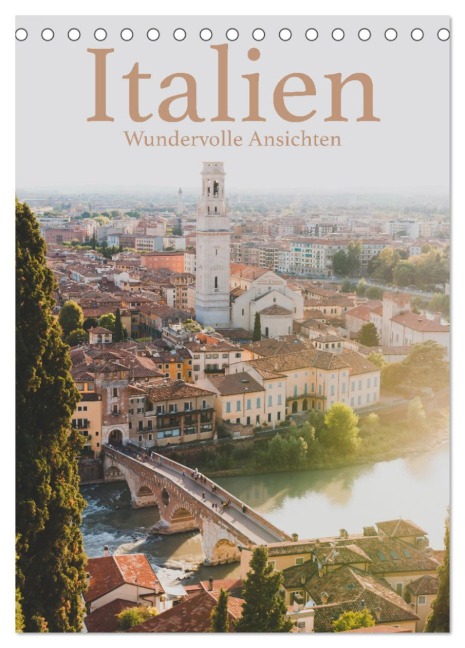 Italien - Wundervolle Ansichten (Tischkalender 2026 DIN A5 hoch), CALVENDO Monatskalender - Benjamin Lederer