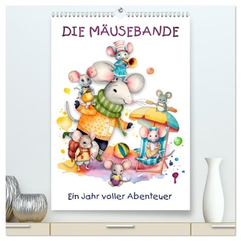 Die Mäusebande (hochwertiger Premium Wandkalender 2024 DIN A2 hoch), Kunstdruck in Hochglanz - Erich Krätschmer