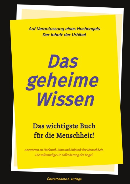 3.Auflage Das geheime Wissen - Das wichtigste Buch für die Menschheit! - Johannes Greber, Timo Jakob