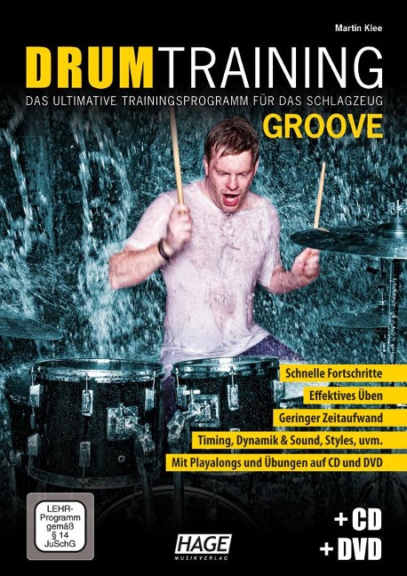 Drum Training Groove + CD + DVD - Martin Klee