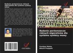 Badanie porównawcze ró¿nych algorytmów dla systemu syntezy mowy - Prarthan Mehta, Bhavik Prajapati