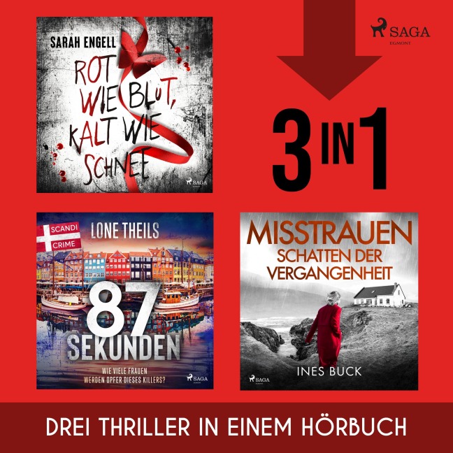 Rot wie Blut, Kalt wie Schnee, 87 Sekunden & Misstrauen - Schatten der Vergangenheit - Ines Buck, Lone Theils, Sarah Engell