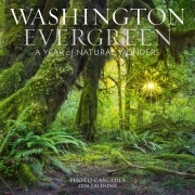 Cover-Bild zum Titel 'Washington Evergreen Wall Calendar 2026' von 'Photo Cascadia, Workman Calendars'