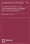 Cover-Bild zum Titel ''Vom hochgemuten, voreiligen Griff nach der Wahrheit'' von ''