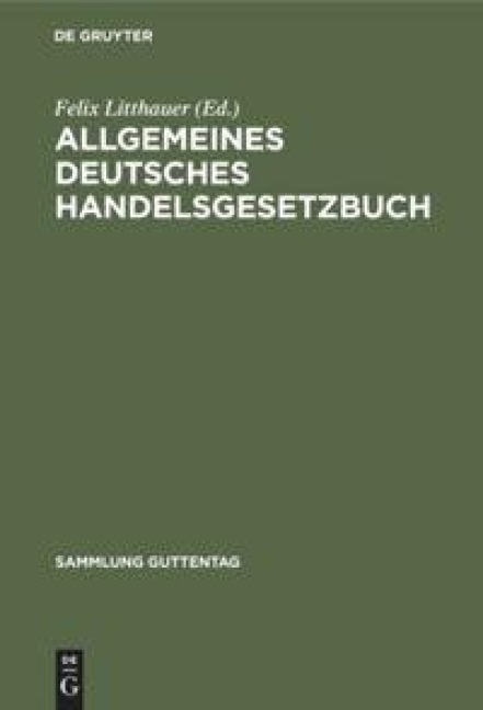 Allgemeines deutsches Handelsgesetzbuch - 