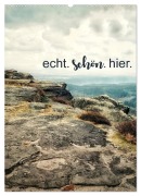 Cover-Bild zum Titel 'echt. schön. hier. (Wandkalender 2026 DIN A2 hoch), CALVENDO Monatskalender' von 'Anja Müller'