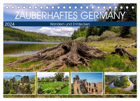 Zauberhaftes Germany (Tischkalender 2024 DIN A5 quer), CALVENDO Monatskalender - Astrid Ziemer