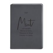 Cover-Bild zum Titel 'Terminplaner Lederlook 2027 Schwarz' von ''