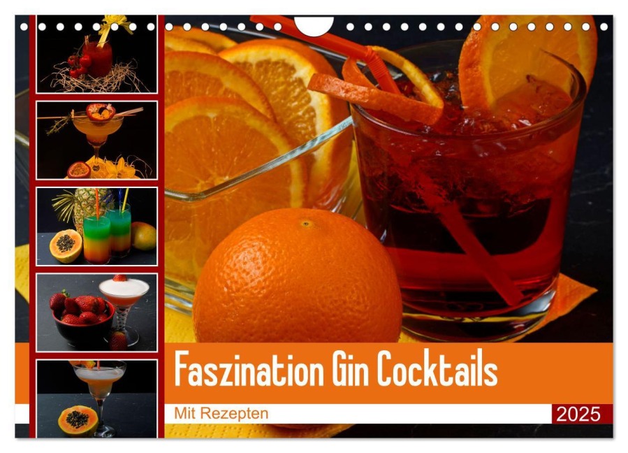 Faszination Gin Cocktails (Wandkalender 2025 DIN A4 quer), CALVENDO Monatskalender - Babetts Bildergalerie - Babett Paul