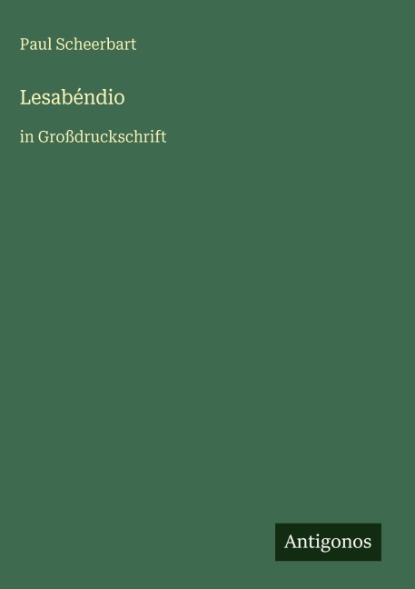 Lesabéndio - Paul Scheerbart