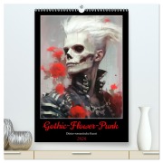 Cover-Bild zum Titel 'Gothic-Flower-Punk. Düster-romantische Kunst (hochwertiger Premium Wandkalender 2026 DIN A2 hoch), Kunstdruck in Hochglanz' von 'Rose Hurley'