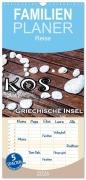 Cover-Bild zum Titel 'Familienplaner 2026 - Griechische Insel Kos mit 5 Spalten (Wandkalender, 21 x 45 cm) CALVENDO' von 'Nina Schwarze'