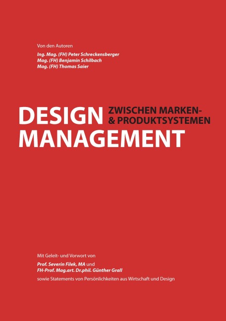 Design Management - Peter Schreckensberger, Benjamin Schilbach, Thomas Saier