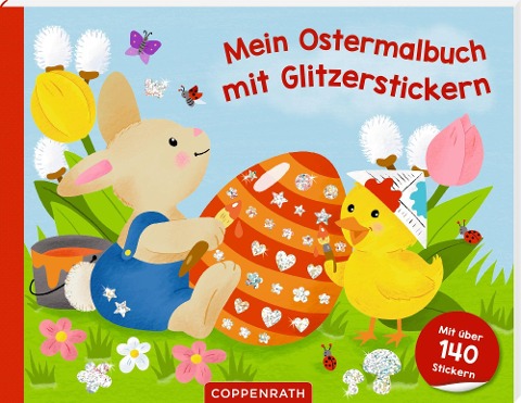 Mein Ostermalbuch mit Glitzerstickern - 