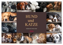 Cover-Bild zum Titel 'Hund und Katze - Tierische Freunde (Wandkalender 2026 DIN A3 quer), CALVENDO Monatskalender' von 'Dirk Meutzner'