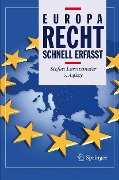 Cover-Bild zum Titel 'Europarecht - Schnell erfasst' von 'Stefan Lorenzmeier'
