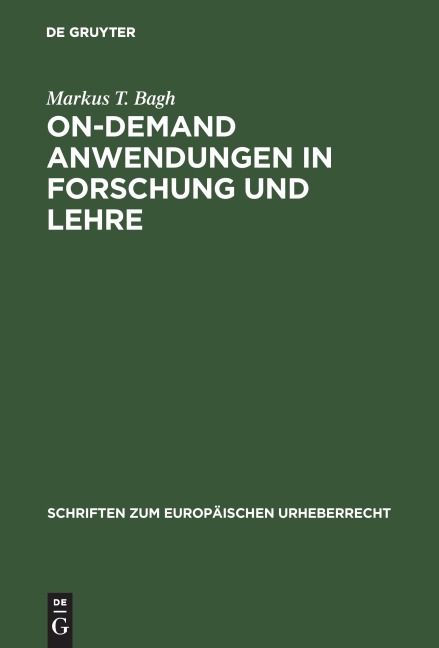 On-demand Anwendungen in Forschung und Lehre - Markus T. Bagh