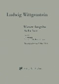 Cover-Bild zum Titel 'Wiener Ausgabe Studien Texte' von 'L. Wittgenstein'
