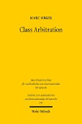 Cover-Bild zum Titel 'Class Arbitration' von 'Marc Orgel'