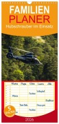 Cover-Bild zum Titel 'Familienplaner 2026 - Hubschrauber im Einsatz mit 5 Spalten (Wandkalender, 21 x 45 cm) CALVENDO' von 'Heinrich Schnell'