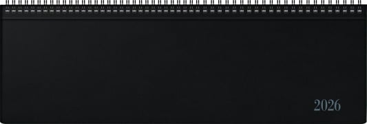 Cover-Bild zum Titel 'rido/idé 7031642906 | Querterminbuch Mod. futura 5 2026 | 420×137 mm, Kunststoff, schwarz' von ''