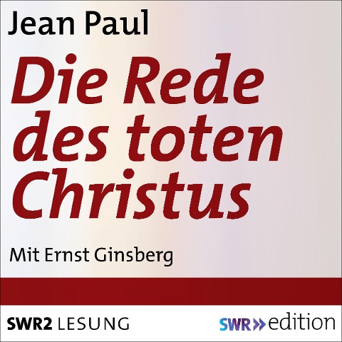 Die Rede des toten Christus - Jean Paul