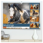 Cover-Bild zum Titel 'Mustangs. Pferde in ihrer wildesten Schönheit (hochwertiger Premium Wandkalender 2026 DIN A2 quer), Kunstdruck in Hochglanz' von 'Rose Hurley'