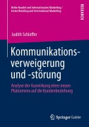 Cover-Bild zum Titel 'Kommunikationsverweigerung und -störung' von 'Judith Schloffer'