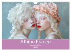 Cover-Bild zum Titel 'Albino Frauen - Kunstvolle Werke (Wandkalender 2026 DIN A4 quer), CALVENDO Monatskalender' von 'Liselotte Brunner-Klaus'