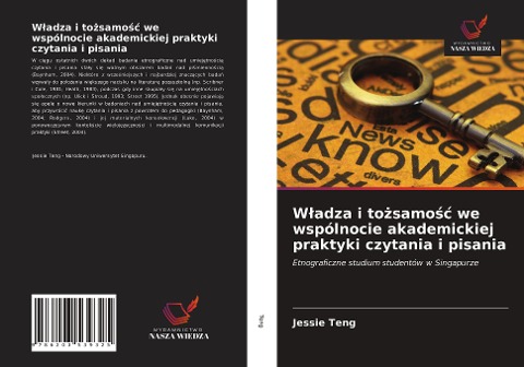 W¿adza i to¿samo¿¿ we wspólnocie akademickiej praktyki czytania i pisania - Jessie Teng