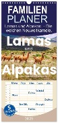 Familienplaner 2025 - Lamas und Alpakas - Die weichen Neuweltkamele. mit 5 Spalten (Wandkalender, 21 x 45 cm) CALVENDO - Sf Sf