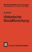 Cover-Bild zum Titel 'Historische Sozialforschung' von ''