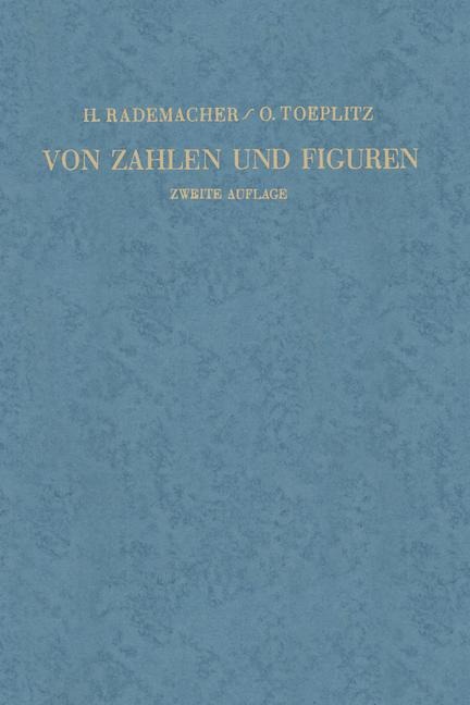 Von Zahlen und Figuren - Otto Toeplitz, Hans Rademacher