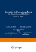 Cover-Bild zum Titel 'Bericht über die II. Internationale Tagung für Brückenbau und Hochbau / Report of the 2nd International Congress for Bridge- and Structural Engineering / Compte-Rendu du 2me Congrès International de Construction des Ponts et Charpentes' von ''