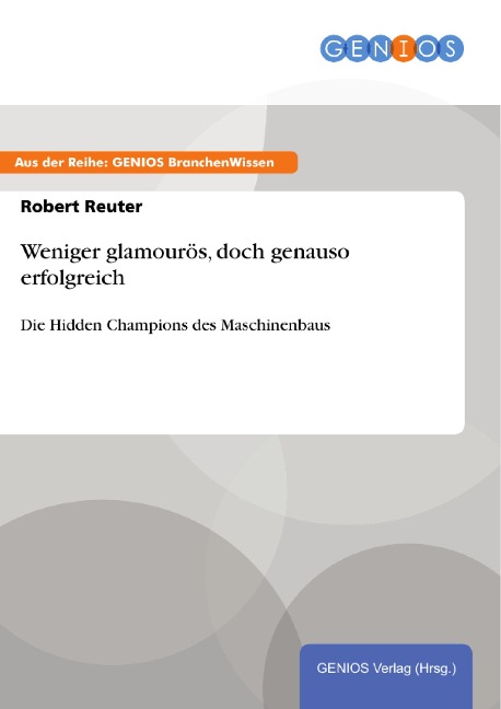 Weniger glamourös, doch genauso erfolgreich - Robert Reuter