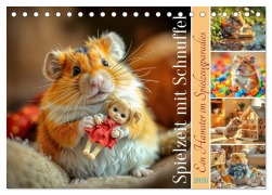 Cover-Bild zum Titel 'Spielzeit mit Schnuffel - Ein Hamster im Spielzeugparadies (Tischkalender 2026 DIN A5 quer), CALVENDO Monatskalender' von 'Fred Schimak'