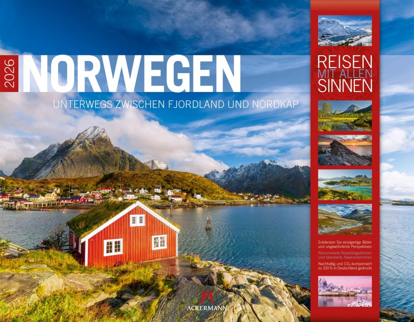 Norwegen Kalender 2026 | Unterwegs zwischen Fjordland und Nordkap - 