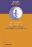 Cover-Bild zum Titel 'Moment des Materials' von 'Anna Chalupa-Albrecht'