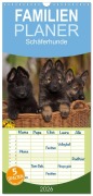 Familienplaner 2026 - Der Schäferhunde Familienplaner hoch mit 5 Spalten (Wandkalender, 21 x 45 cm) CALVENDO - Tina Mauersberger