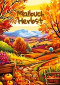 Cover-Bild zum Titel 'Malbuch Herbst' von 'Diana Kluge'