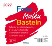 Cover-Bild zum Titel 'Foto-Malen-Basteln Bastelkalender quer weiß 2027' von ''