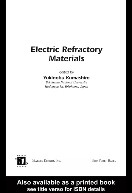 Electric Refractory Materials - Yukinobu Kumashiro