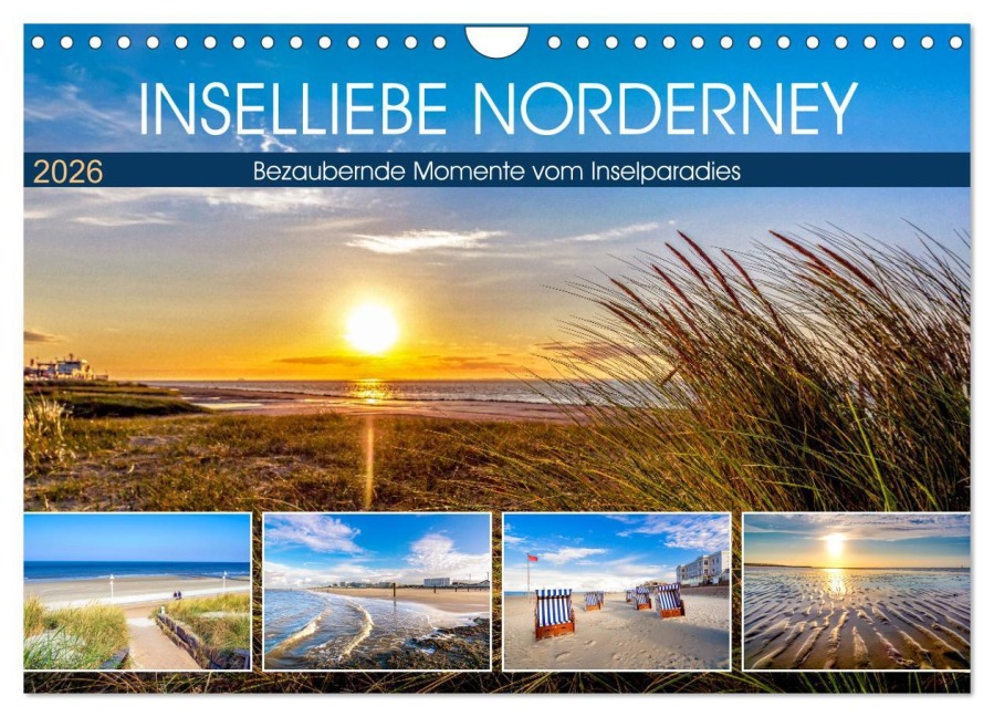 INSELLIEBE NORDERNEY (Wandkalender 2026 DIN A4 quer), CALVENDO Monatskalender - Andrea Dreegmeyer