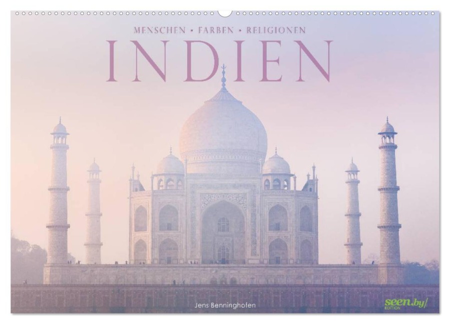 Indien: Menschen ¿ Farben ¿ Religionen (Wandkalender 2026 DIN A2 quer), CALVENDO Monatskalender - Jens Benninghofen