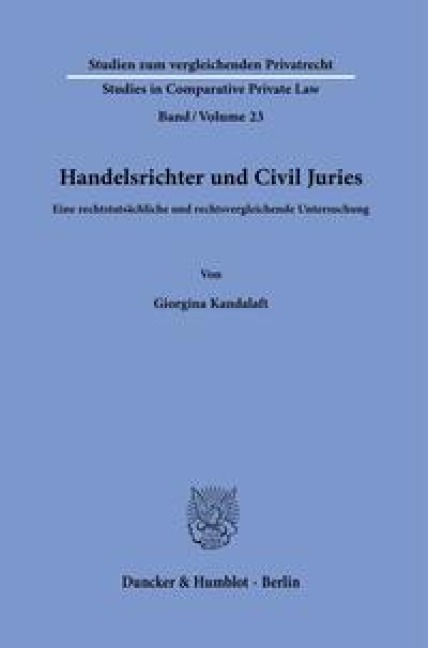 Handelsrichter und Civil Juries - Giorgina Kandalaft