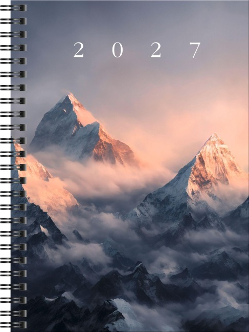 rido/idé 7021807017 Buchkalender Mod. Timing 1 2027 "Mountain" A5, Papier - 