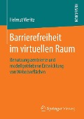 Cover-Bild zum Titel 'Barrierefreiheit im virtuellen Raum' von 'Helmut Vieritz'